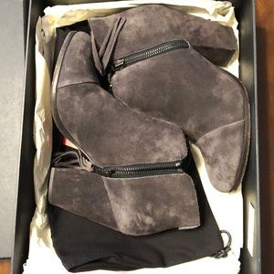 Rag and Bone Margot Fringe in asphalt suede